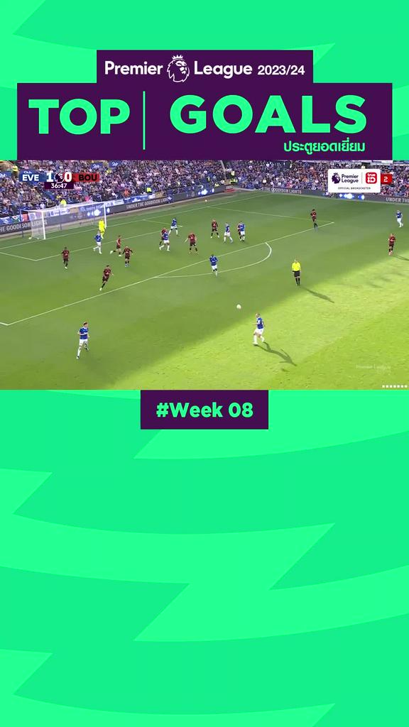 Highlights Top Goals Week08 รวมลูกยิงประตูเด็ดๆ สัปดาห์ที่ 08