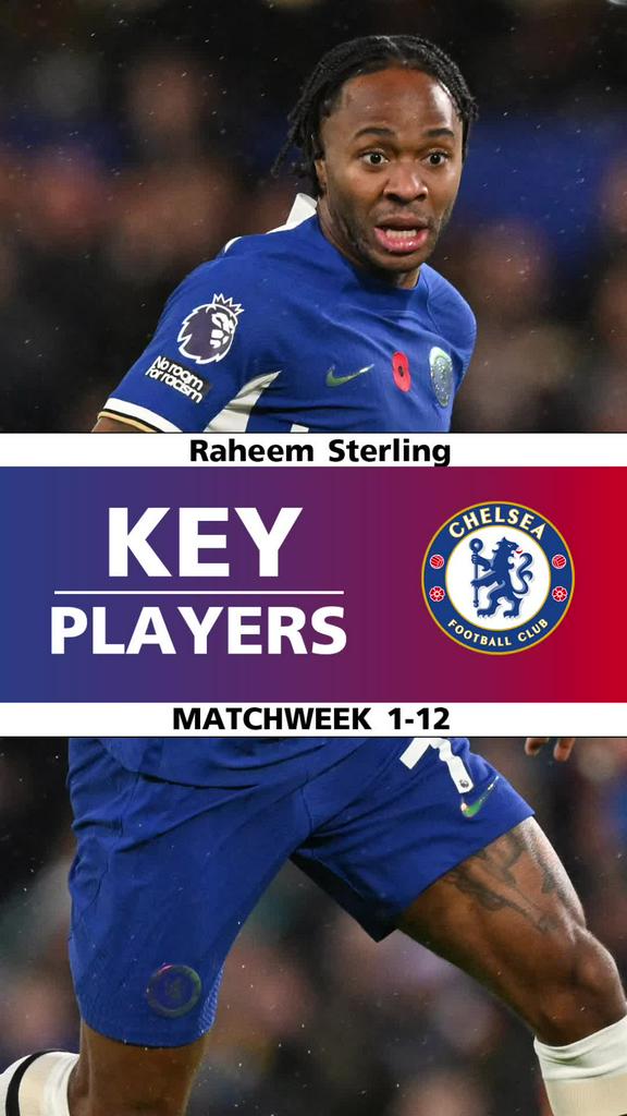 Key Player : ราฮีม สเตอร์ลิ่ง (Matchweek 1-12)