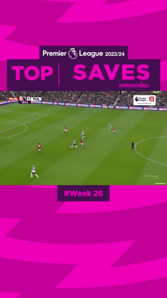 Highlights Top Saves Week26 รวมลูกเซฟยากๆ สัปดาห์ที่ 26