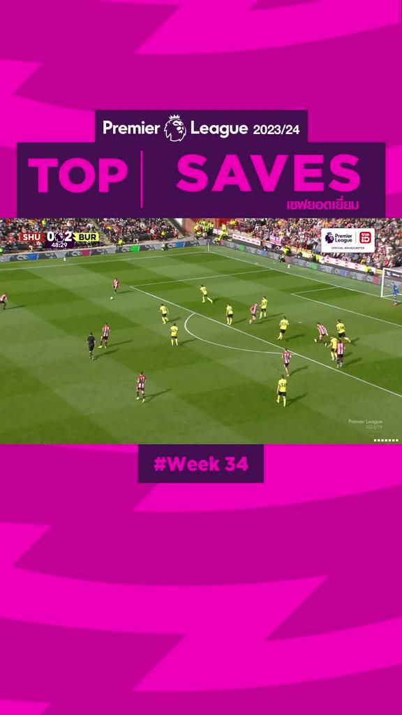 Highlights Top Saves Week34 รวมลูกเซฟยากๆ สัปดาห์ที่ 34