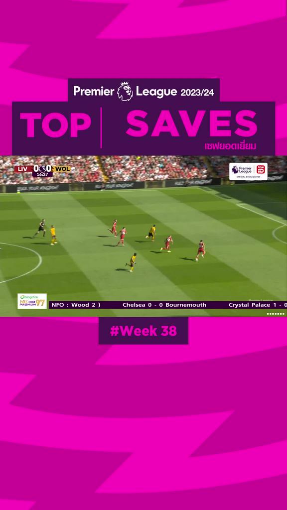 Highlights Top Saves Week38 รวมลูกเซฟยากๆ สัปดาห์ที่ 38